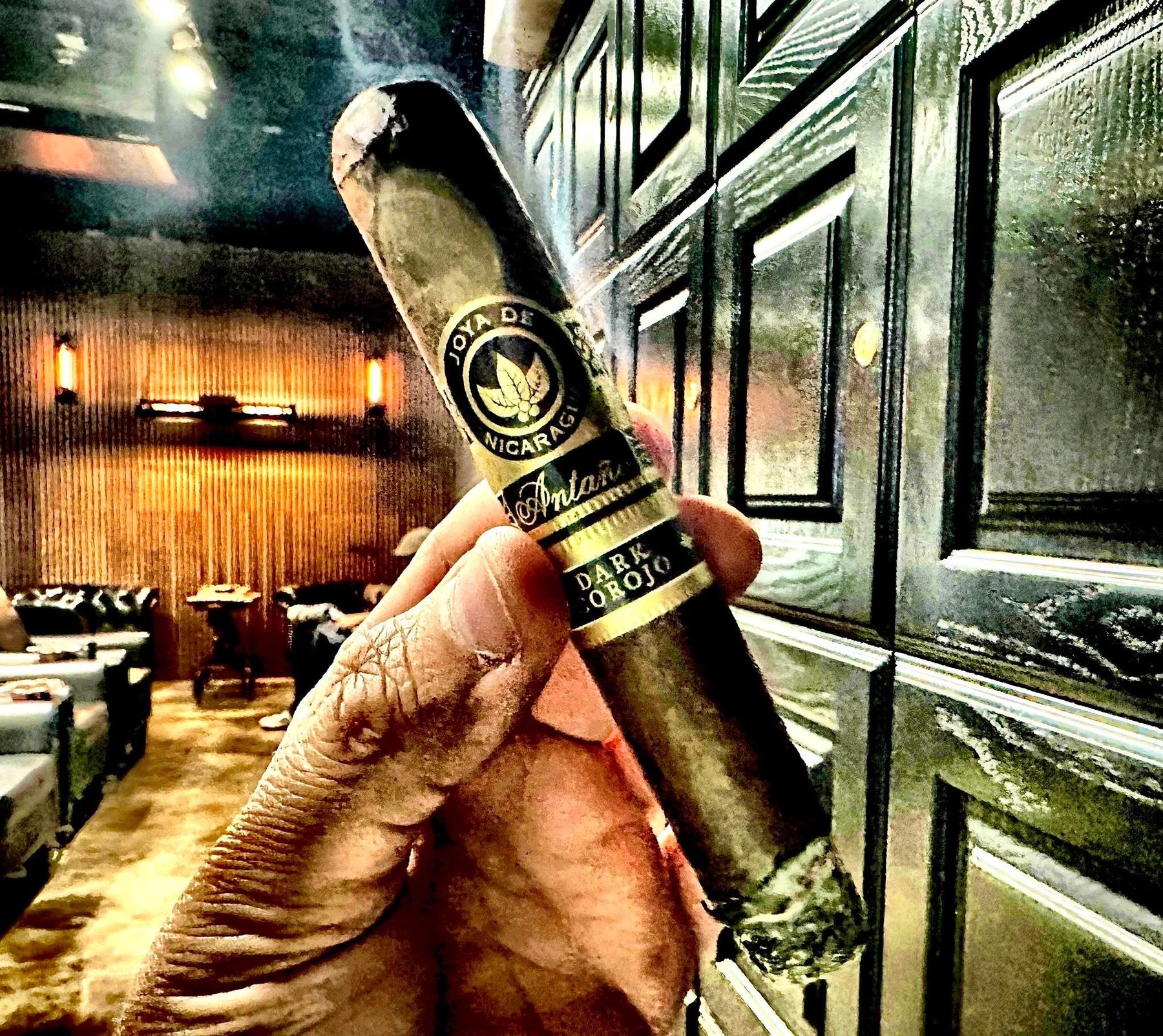 Cigar in the lounge